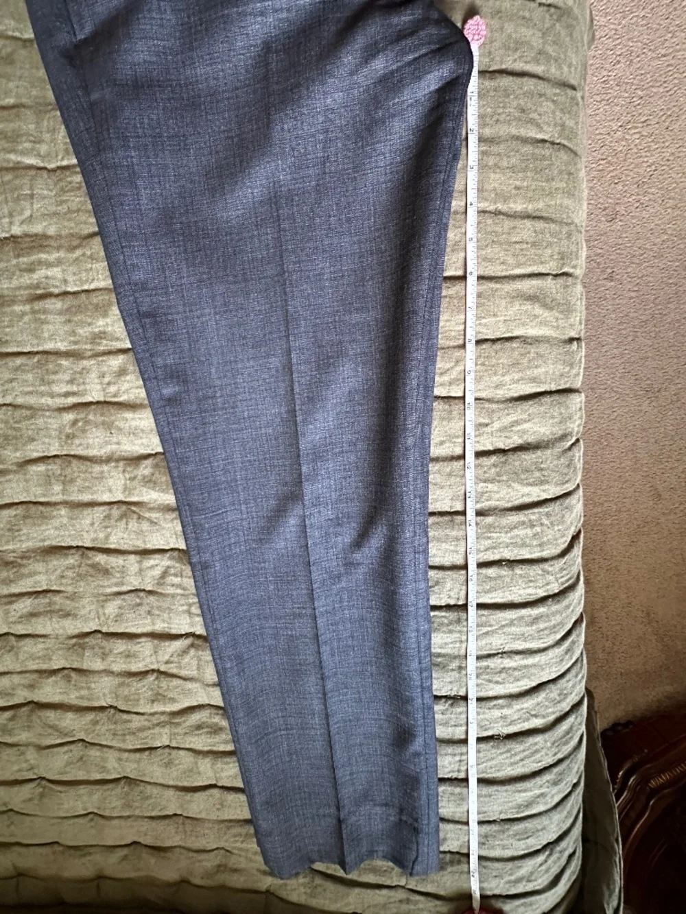 Calvin Klein 100% Wool Stretch Slim Suit – Blue Gray (Men’s Wearhouse)